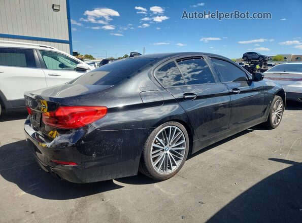 WBAJA9C53JB033221 2018 BMW 5 SERIES Черный Задняя правая четверть
