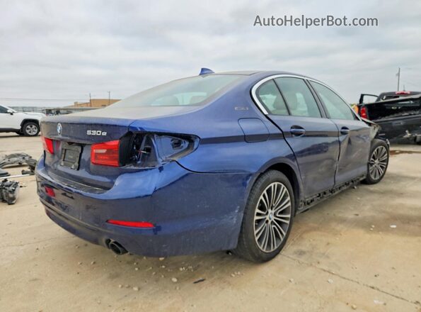 WBAJA9C54KB389503 2019 BMW 5 SERIES Синий Задняя правая четверть