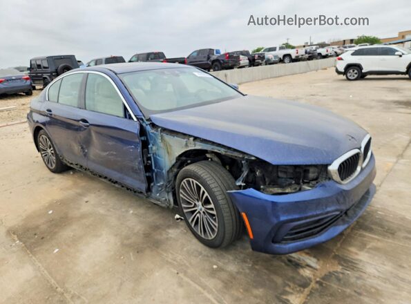 WBAJA9C54KB389503 2019 BMW 5 SERIES Синий Передняя правая четверть