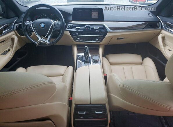 WBAJA9C55KB389249 2019 BMW 5 SERIES Silver Առջևի վահանակի տեսք