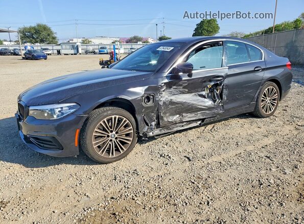 WBAJA9C56KB254491 2019 BMW 5 SERIES Blue Przód lewy