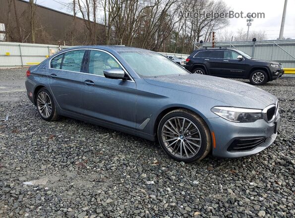 WBAJA9C58KB253908 2019 BMW 5 SERIES Синий Передняя правая четверть