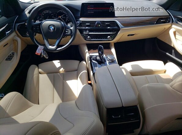 WBAJA9C59KB393398 2019 BMW 5 SERIES Белый Вид панели приборов