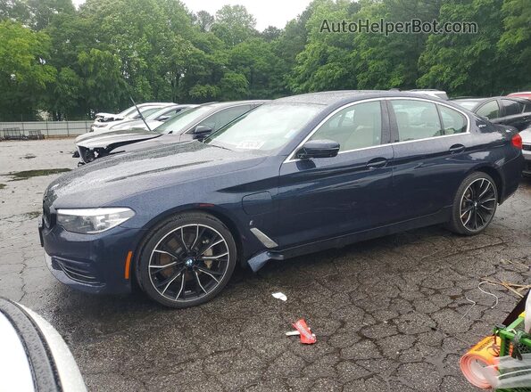 WBAJB1C5XKB375586 2019 BMW 5 SERIES Синий Передняя левая четверть