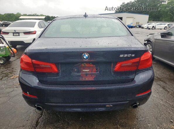 WBAJB1C5XKB375586 2019 BMW 5 SERIES Синий Вид сзади