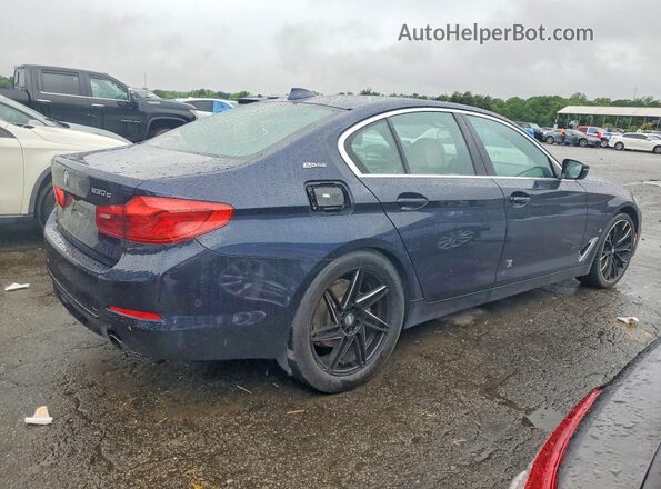 WBAJB1C5XKB375586 2019 BMW 5 SERIES Синий Задняя правая четверть