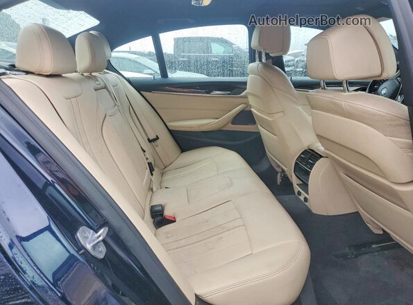 WBAJB1C5XKB375586 2019 BMW 5 SERIES Синий Вид задних сидений