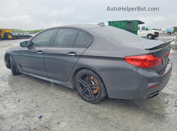 WBAJB9C51JB286017 2018 BMW M5 Charcoal Trasero izquierdo