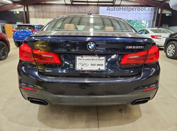 WBAJB9C52JB035796 2018 BMW OTHER Blue უკანა ხედი