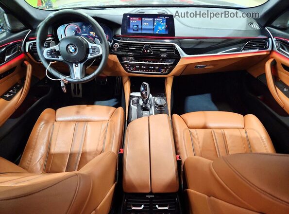 WBAJB9C52JB035796 2018 BMW OTHER Blue წინა პანელის ხედი