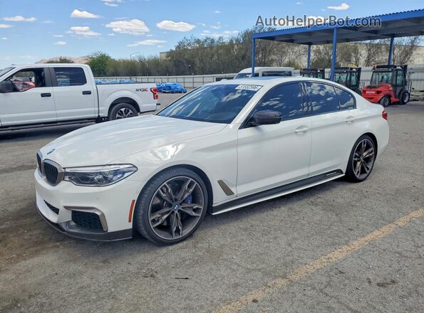 WBAJB9C54KB464133 2019 BMW M5 Белый Передняя левая четверть