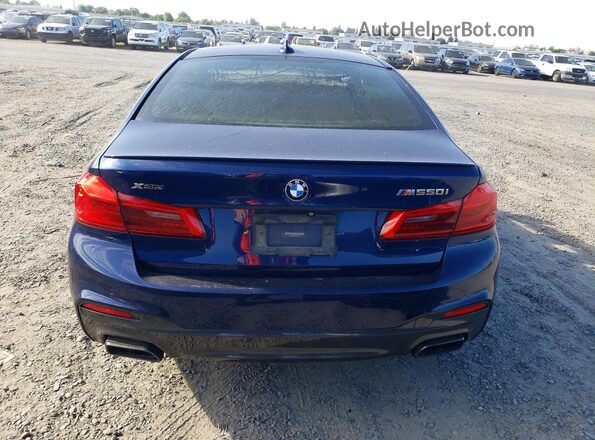 WBAJB9C55KB465226 2019 BMW M5 Blue Vista trasera