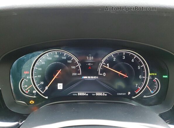 WBAJB9C5XJB286968 2018 BMW M5 Черный Вид щитка приборов