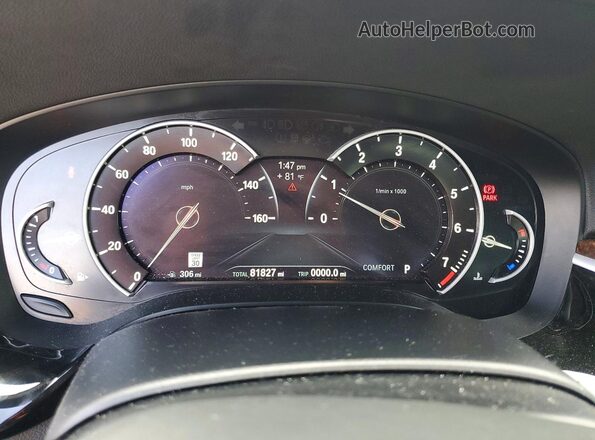 WBAJE5C56JWA92577 2018 BMW OTHER Белый Вид щитка приборов