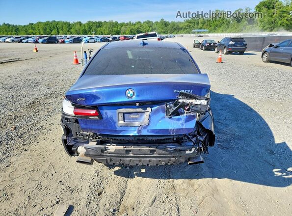 WBAJE7C59JWD52028 2018 BMW 5 SERIES Синий Вид сзади