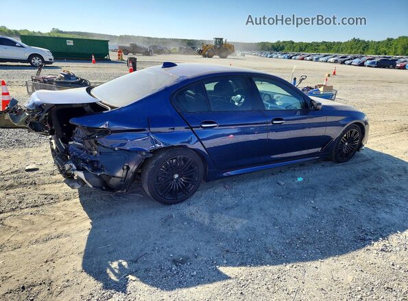 WBAJE7C59JWD52028 2018 BMW 5 SERIES Синий Задняя правая четверть