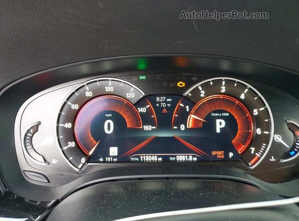 WBAJE7C59KWD55447 2019 BMW OTHER White Widok zestawu wskaźników