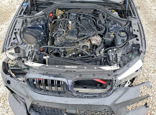 WBAJE7C59KWW09588 2019 BMW 5 SERIES Синий Вид задней части салона