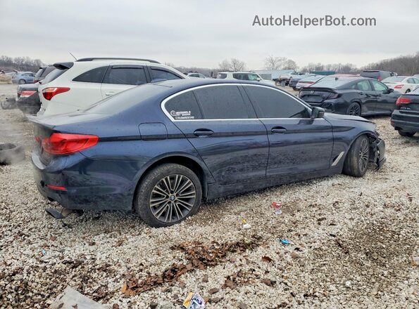 WBAJE7C59KWW09588 2019 BMW 5 SERIES Синий Задняя правая четверть