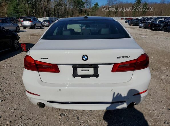 WBAJR7C04LWW65268 2020 BMW 5 SERIES White Widok z tyłu