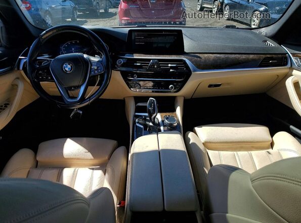 WBAJR7C04LWW68543 2020 BMW 5 SERIES Бирюзовый Вид панели приборов