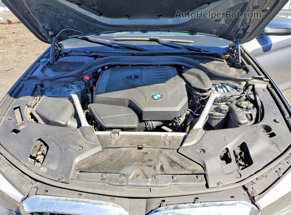 WBAJR7C04LWW68543 2020 BMW 5 SERIES Бирюзовый Вид задней части салона