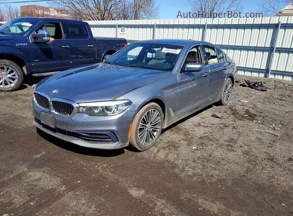 WBAJR7C04LWW68543 2020 BMW 5 SERIES Бирюзовый Передняя левая четверть