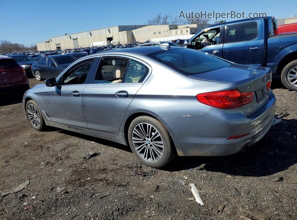 WBAJR7C04LWW68543 2020 BMW 5 SERIES Бирюзовый Задняя левая четверть