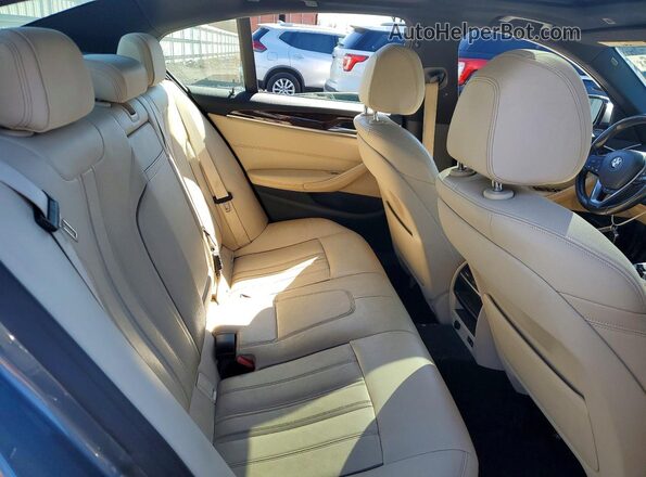 WBAJR7C04LWW68543 2020 BMW 5 SERIES Бирюзовый Вид задних сидений
