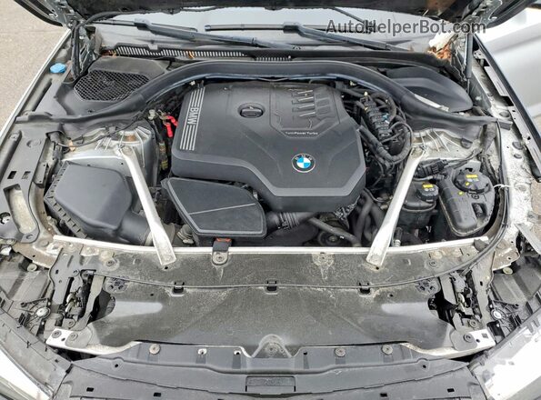 WBAJR7C05LWW65201 2020 BMW 5 SERIES Серебряный Вид задней части салона