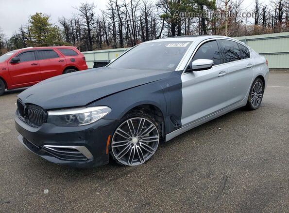 WBAJR7C05LWW65201 2020 BMW 5 SERIES Серебряный Передняя левая четверть