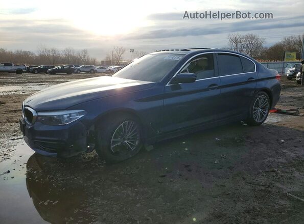 WBAJR7C06LCE14966 2020 BMW 5 SERIES Синий Передняя левая четверть
