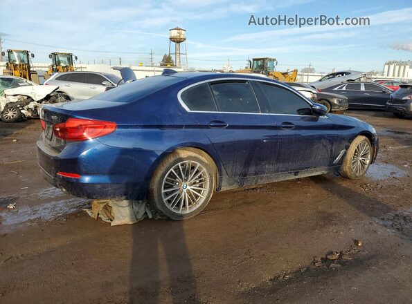 WBAJR7C06LCE14966 2020 BMW 5 SERIES Синий Задняя правая четверть