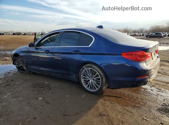 WBAJR7C06LCE14966 2020 BMW 5 SERIES Синий Задняя левая четверть