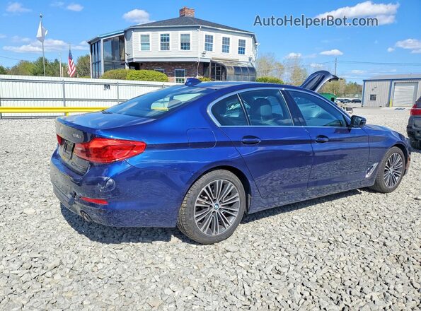 WBAJR7C07LCD65602 2020 BMW 5 SERIES Синий Задняя правая четверть
