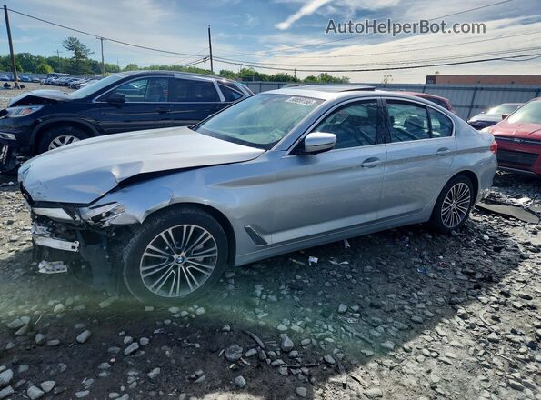 WBAJR7C07LWW79892 2020 BMW 5 SERIES Серебряный Передняя левая четверть