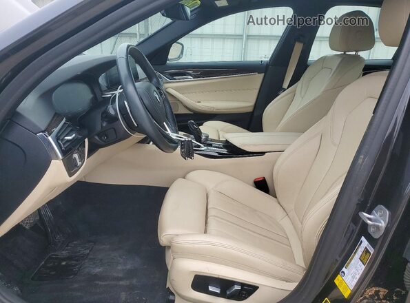 WBAJS1C00LCD14962 2020 BMW 5 SERIES Charcoal Widok wnętrza z przodu