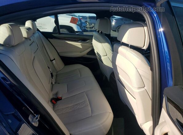 WBAJS1C03LCD74623 2020 BMW 5 SERIES Blue Вид задніх сидінь