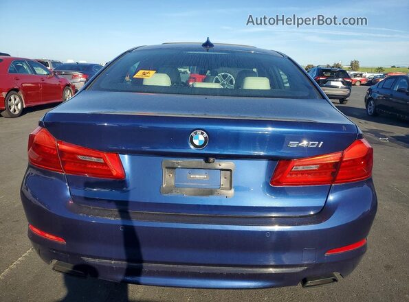 WBAJS1C03LCD74623 2020 BMW 5 SERIES Blue Вид ззаду