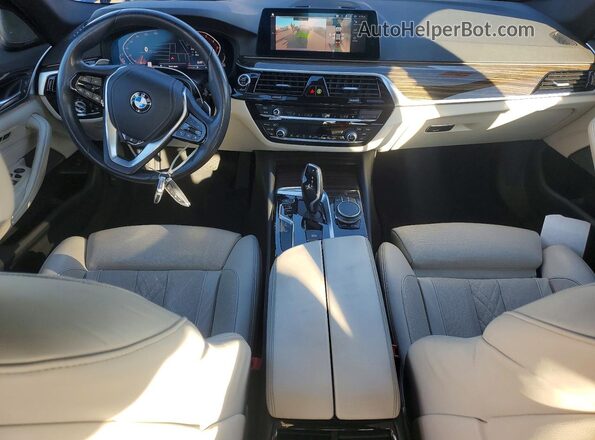 WBAJS1C03LCD74623 2020 BMW 5 SERIES Blue Вид панелі приладів