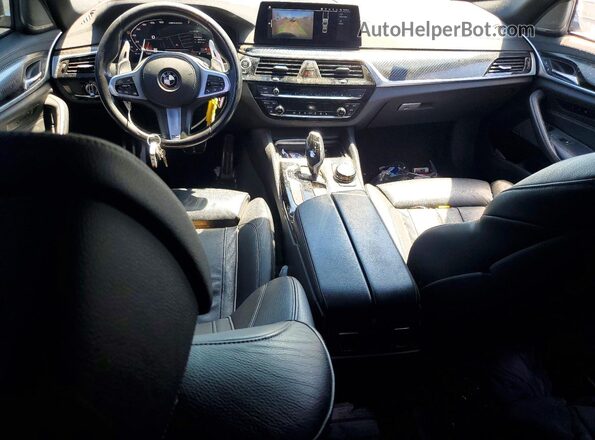 WBAJS7C02LBN96219 2020 BMW M5 Blue Առջևի վահանակի տեսք