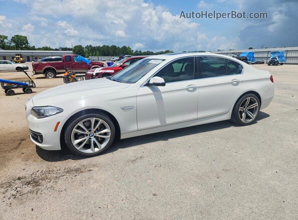 WBAXA5C5XGD691876 2016 BMW 5 SERIES Белый Передняя левая четверть