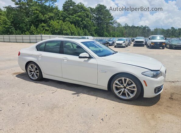 WBAXA5C5XGD691876 2016 BMW 5 SERIES Белый Передняя правая четверть