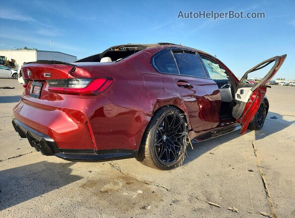 WBS23HJ02TFV95473 2026 BMW M3 Бордовый Задняя правая четверть