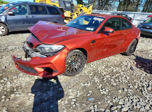 WBS2U7C51KVB09307 2019 BMW M2 Orange Передня ліва чверть