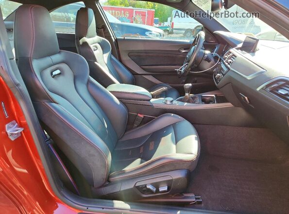 WBS2U7C51KVB09307 2019 BMW M2 Orange Вид задніх сидінь