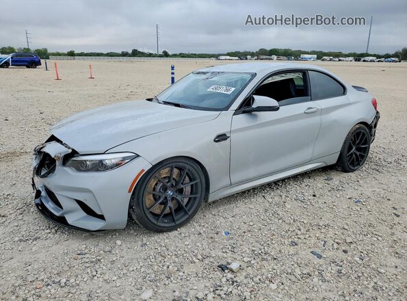 WBS2U7C57KVB09280 2019 BMW M2 Серый Передняя левая четверть
