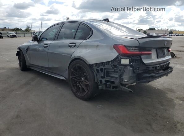 WBS33AY08NFM16938 2022 BMW M3 Gray Rear left