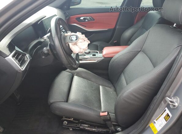 WBS33AY08NFM16938 2022 BMW M3 Gray Front interior view