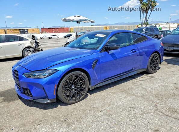 WBS33AZ09PCM18474 2023 BMW M4 Синий Передняя левая четверть